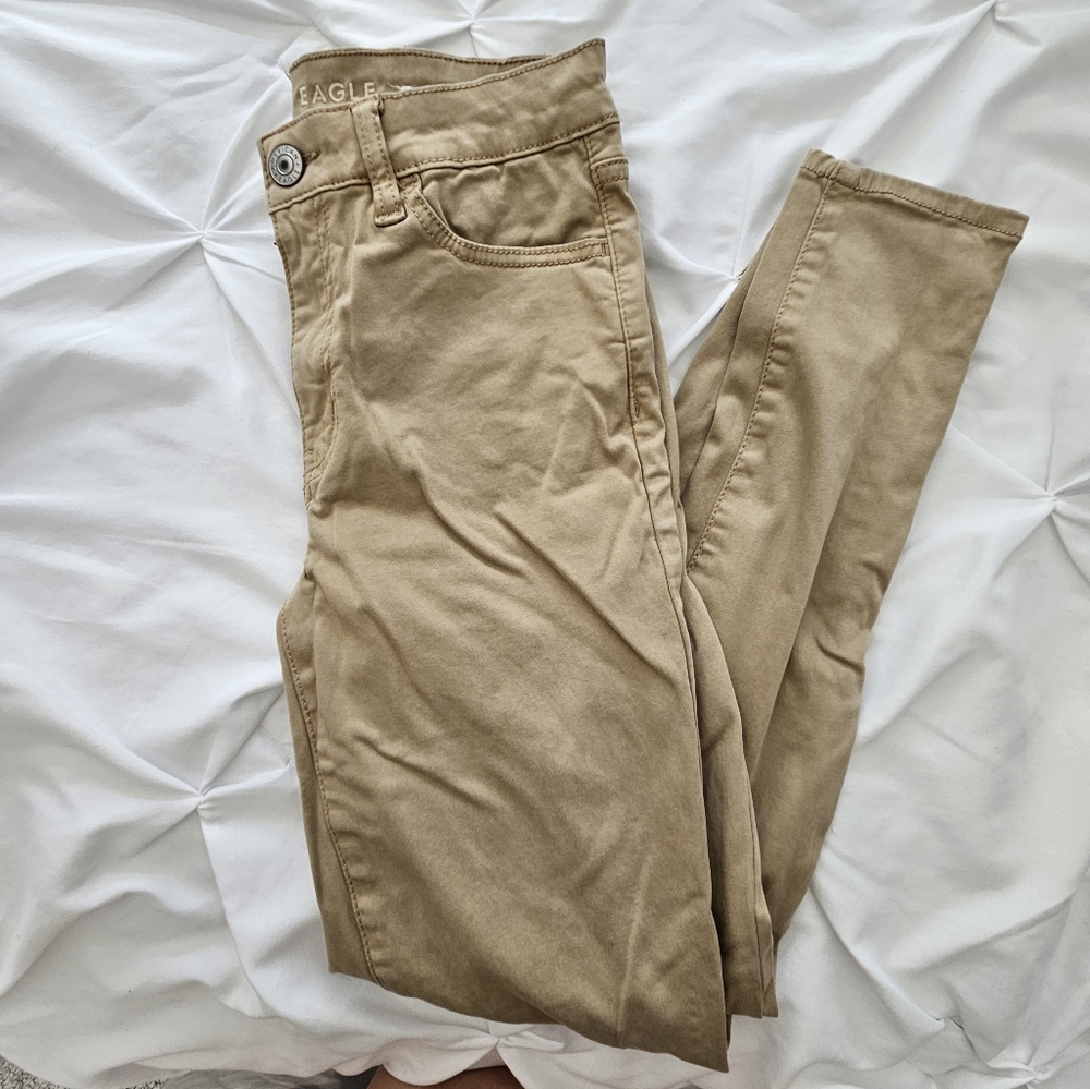 Khaki Skinny Jeans